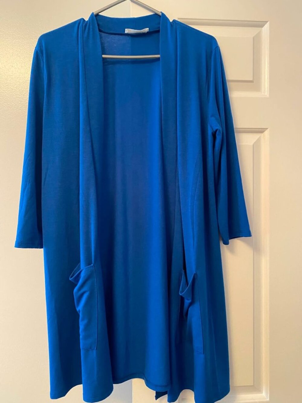 Blue cardigan